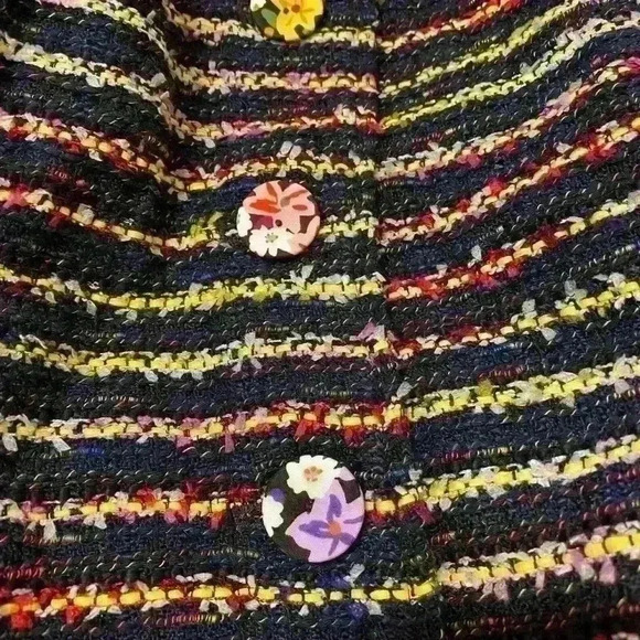 Cabi Headline Topper Coat multicolor Size 8 - Picture 3 of 6